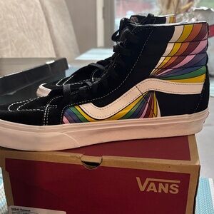 Vans Sk8-Hi Reissue Black with Multicolor Accents